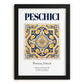 Peschici, Italy – Minimalist Travel Print, in sleek black frame