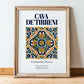 Cava de' Tirreni, Italy – Travel Poster, in wooden frame leaning on the floor