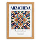 Arzachena, Italy – Travel Poster, set in oak frame