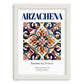 Arzachena, Italy – Travel Poster, placed in minimal white frame