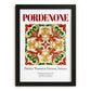 Pordenone, Italy – Historic Cities Art Print, in sleek black frame