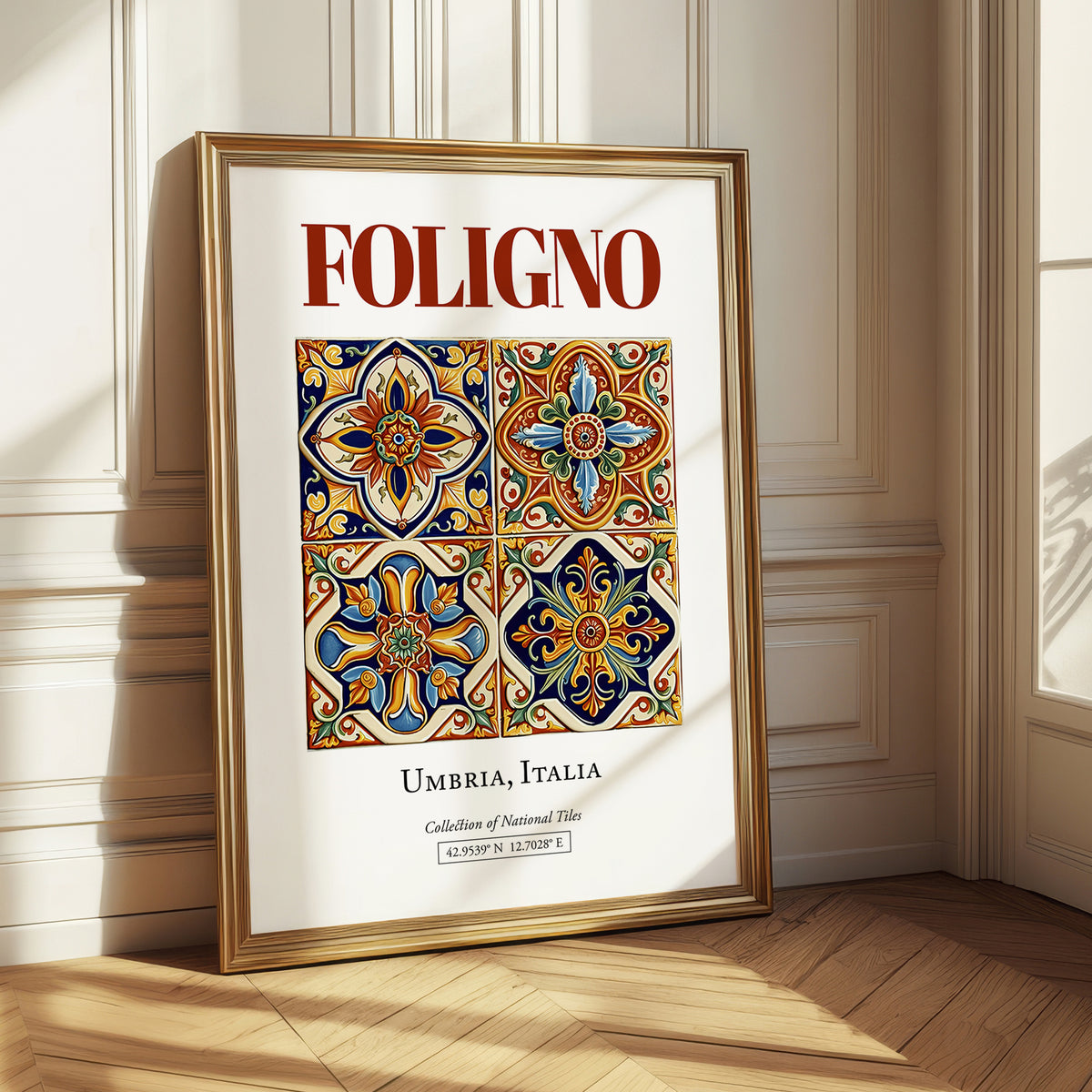 Foligno, Italy – Vintage Travel Poster, styled in a charming Paris street view