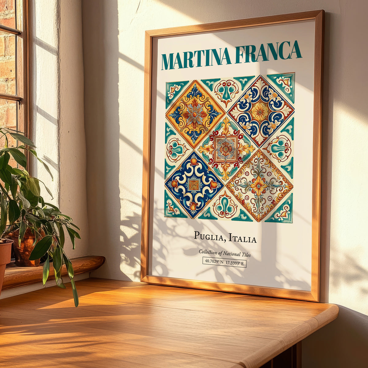 Martina Franca, Italy – Minimalist Travel Print, clean layout with no caption