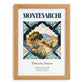 Montevarchi, Italy – Travel Poster, set in oak frame