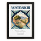 Montevarchi, Italy – Travel Poster, in sleek black frame