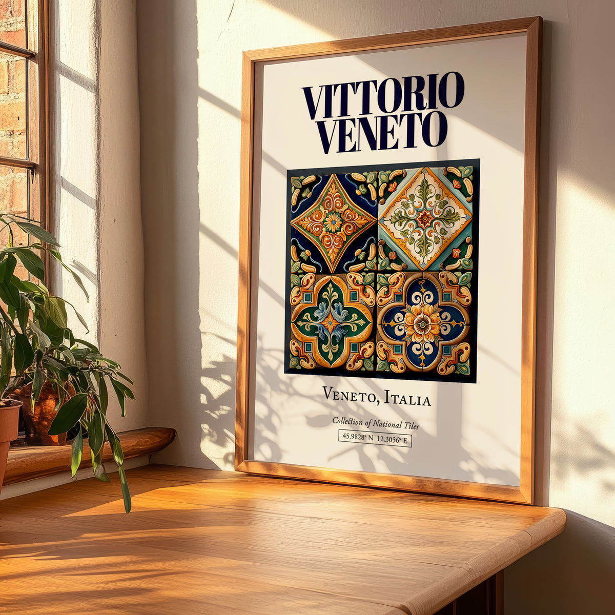 Vittorio Veneto, Italy – Travel Poster, clean layout with no caption