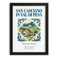 San Casciano in Val di Pesa, Italy – Travel Poster, in sleek black frame