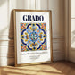 Grado, Italy – Travel Poster, styled in a charming Paris street view