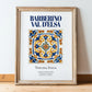 Barberino Val d'Elsa, Italy – Travel Wall Decor, in wooden frame leaning on the floor