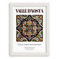 Valle d'Aosta, Italy – Travel Poster, placed in minimal white frame