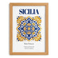 Sicilia (Sicily), Italy – Travel Wall Art, set in oak frame