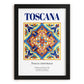 Toscana (Tuscany), Italy – Travel Wall Decor, in sleek black frame