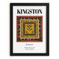 Kingston, Jamaica – Travel Wall Art, in sleek black frame
