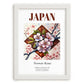 Japan, Nihon-koku – Travel Wall Decor, placed in minimal white frame