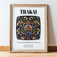 Trakai, Lithuania – Travel Poster, in wooden frame leaning on the floor
