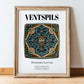 Ventspils, Latvia – Travel Print, in wooden frame leaning on the floor