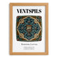 Ventspils, Latvia – Travel Print, set in oak frame