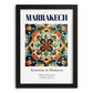 Marrakech, Morocco – Global Cities Wall Print, in sleek black frame