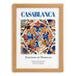 Casablanca, Morocco – Travel Wall Decor, set in oak frame
