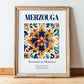 Merzouga, Morocco – Travel Wall Art, in wooden frame leaning on the floor