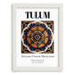Tulum, Mexico – Travel Wall Decor, placed in minimal white frame