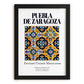 Puebla de Zaragoza, Mexico – Cultural Heritage Wall Art, in sleek black frame