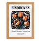 Eindhoven, Netherlands – Travel Print, set in oak frame