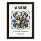 Almere, Netherlands – Travel Wall Decor, in sleek black frame