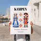 Kampen, Netherlands – Wanderlust-Inspired Poster, no-text version framed in wood