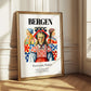 Bergen, Norway – Minimalist Travel Print, styled in a charming Paris street view