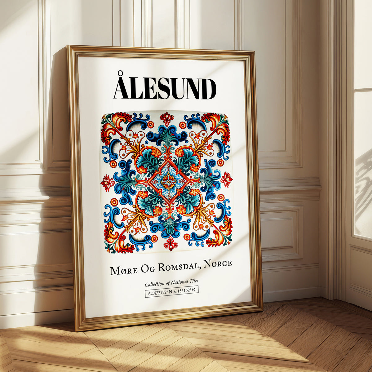 Ålesund, Norway – Travel Poster, styled in a charming Paris street view