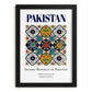 Pakistan, Pakistan – Vintage Travel Poster, in sleek black frame