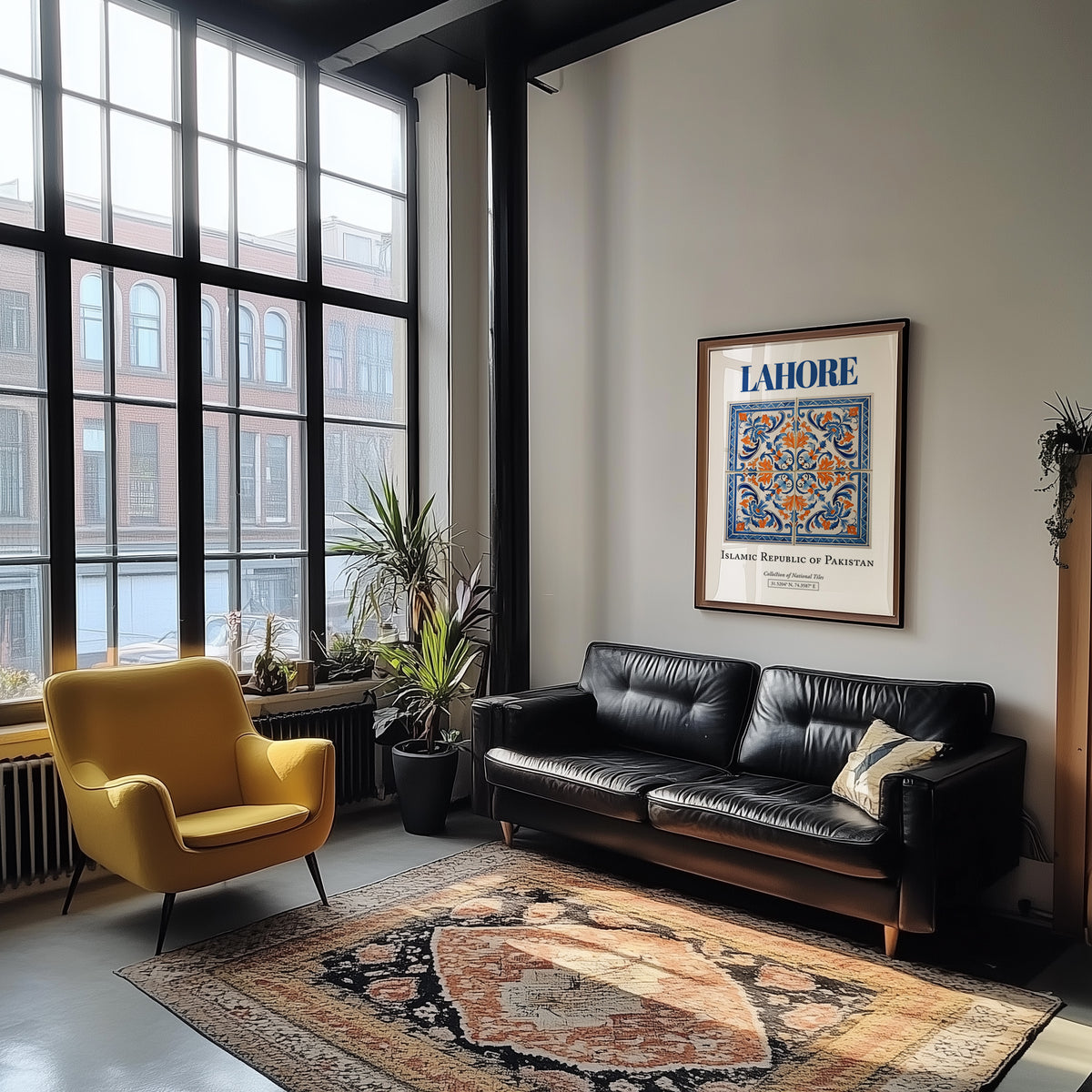 Lahore, Pakistan – Travel Wall Art, unframed on coastal sand