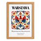 Warszawa, Poland – Wanderlust Wall Decor, set in oak frame