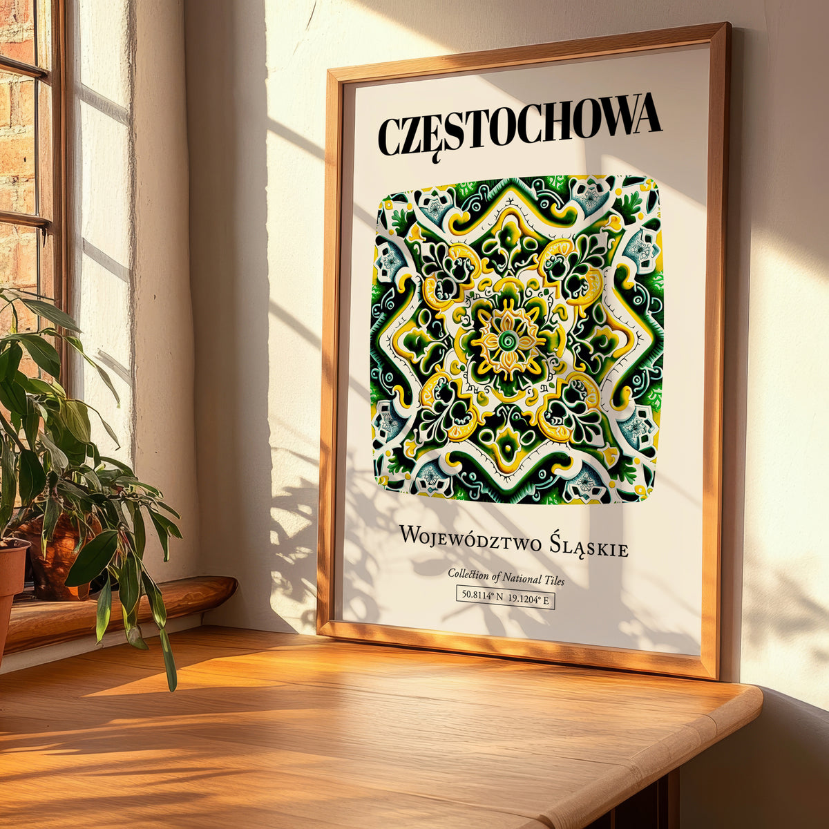 Częstochowa, Poland – Travel Poster, clean layout with no caption