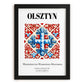 Olsztyn, Poland – Travel Wall Decor, in sleek black frame