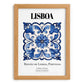 Lisboa, Portugal – Travel Print, set in oak frame