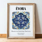 Évora, Portugal – National Pride Wall Decor, in wooden frame leaning on the floor