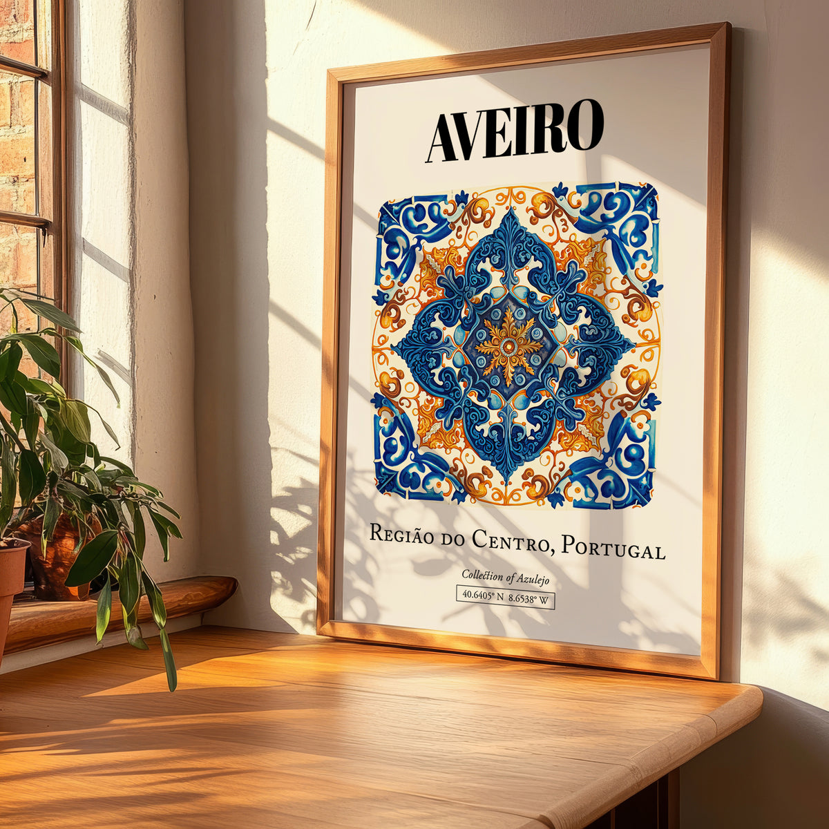 Aveiro, Portugal – Travel Poster, clean layout with no caption