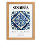 Sesimbra, Portugal – Travel Print, set in oak frame