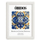 Óbidos, Portugal – Travel Print, placed in minimal white frame