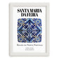 Santa Maria Da Feira, Portugal – Travel Poster, placed in minimal white frame