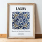 Lagoa, Portugal – Travel Wall Art, in wooden frame leaning on the floor