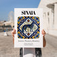 Sinaia, Romania – Travel Poster, no-text version framed in wood