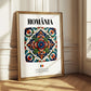 România, Romania – Illustrated Travel Poster, styled in a charming Paris street view