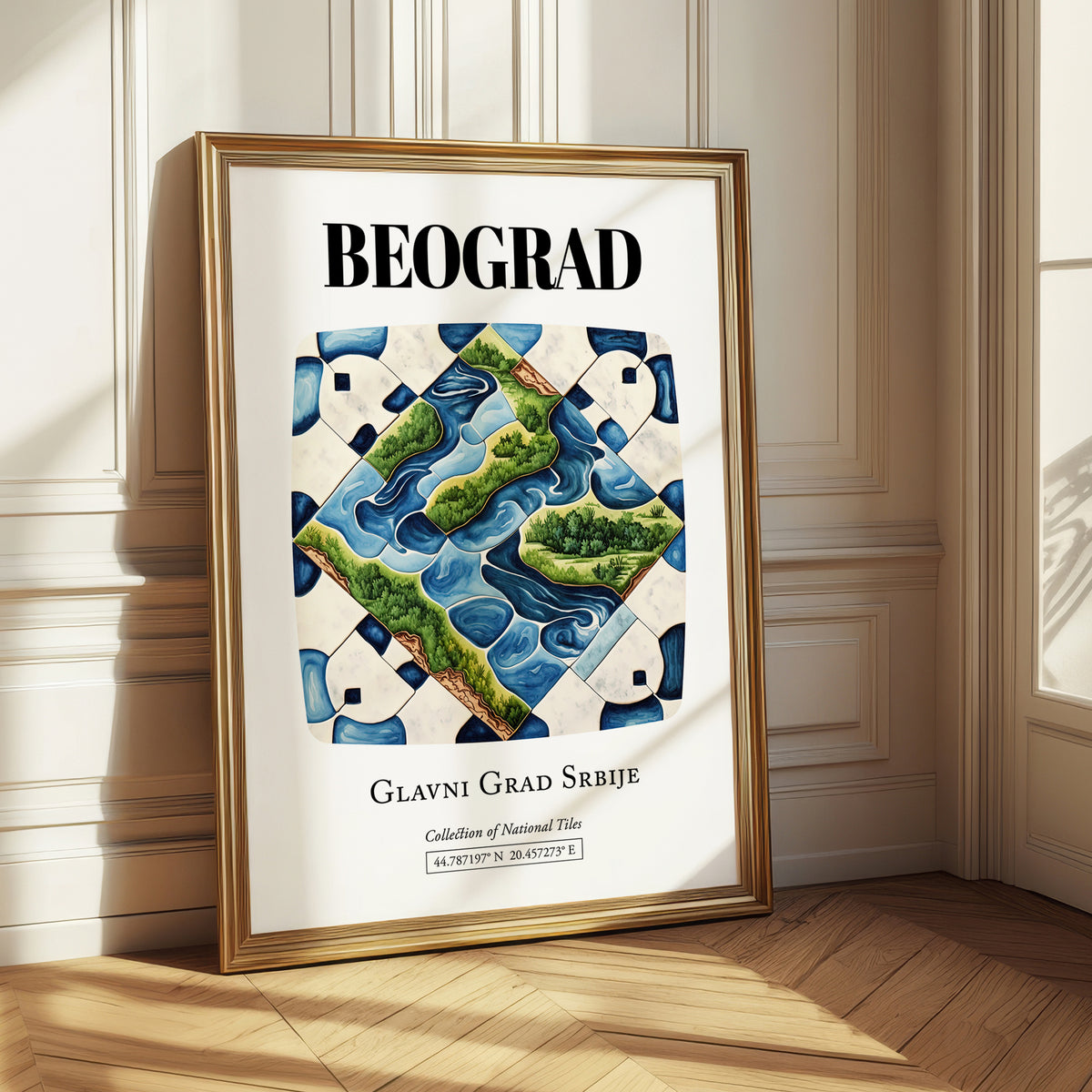Beograd, Romania – Travel Wall Art, styled in a charming Paris street view
