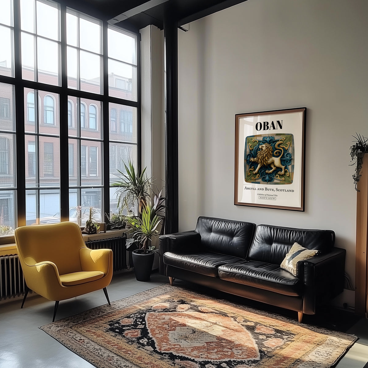 Oban, Scotland – Travel Wall Art, unframed on coastal sand