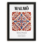 Malmö, Sweden – Travel Memories Wall Print, in sleek black frame
