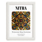 Nitra, Slovakia – Travel Print, placed in minimal white frame