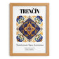 Trenčín, Slovakia – Travel Poster, set in oak frame